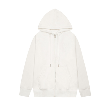 Veste Ami Paris Blanc Cœur Blanc