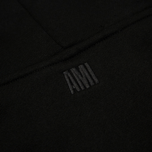 Veste Ami Paris Noir Cœur Rouge