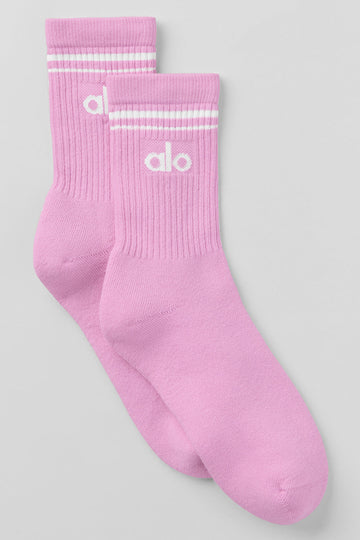 Chaussettes Alo Throwback - Candy Heart Pink/White