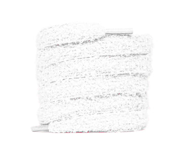 Fluffy Thick Lacets Blanc