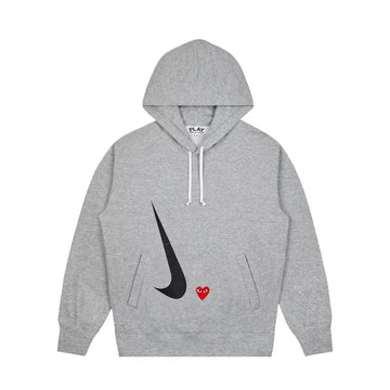 Comme des Garcons PLAY x Nike Hoodie Grey