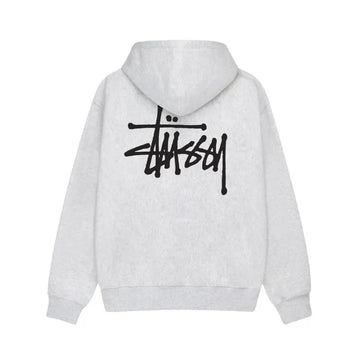 Stussy Basic Hoodie Ash Heather