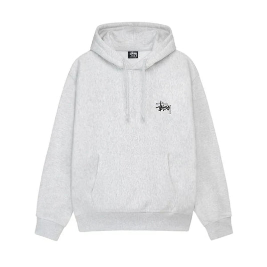 Stussy Basic Hoodie Ash Heather