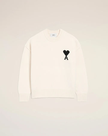 Pull Ami Paris Blanc Noir
