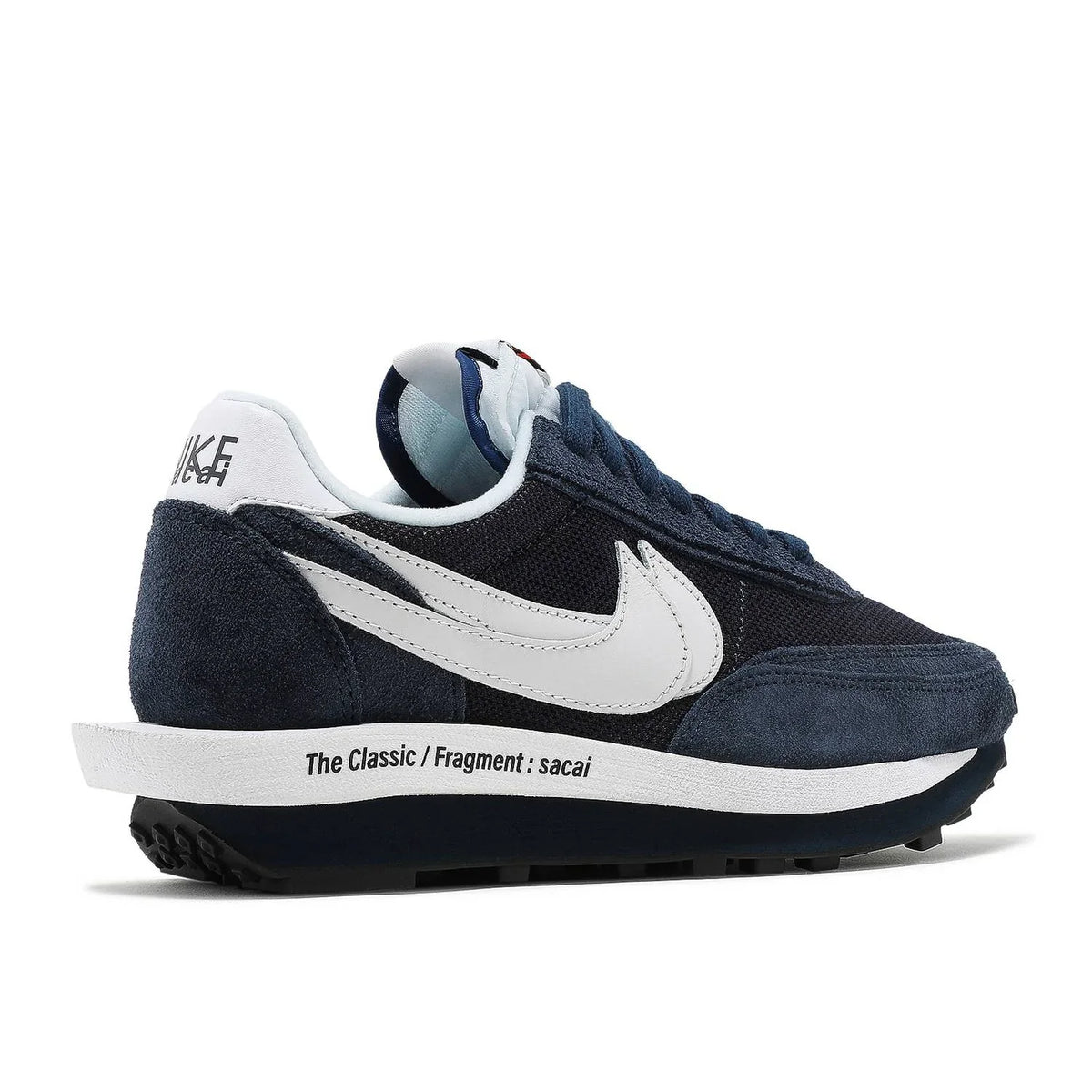 Nike Sacai x Fragment LDWaffle Blackened Blue détail