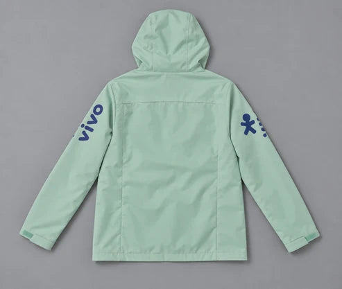 Veste Imperméable Brésil Verte — dos